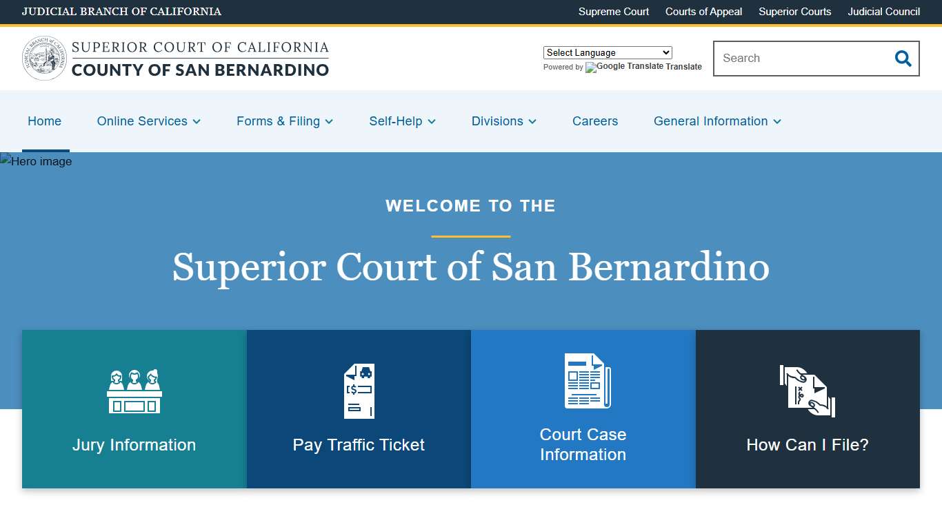 Home | Superior Court of California | County of San Bernardino